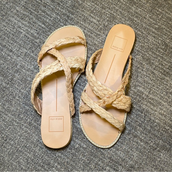 Dolce Vita Braided Tan Sandals - Picture 1 of 5